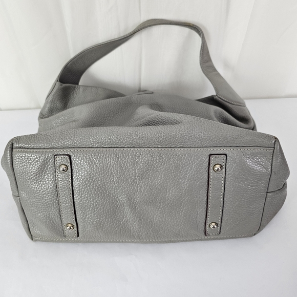 Dooney & Bourke Pebble Grain Logo Lock Sac in color gray - Picture 11 of 16